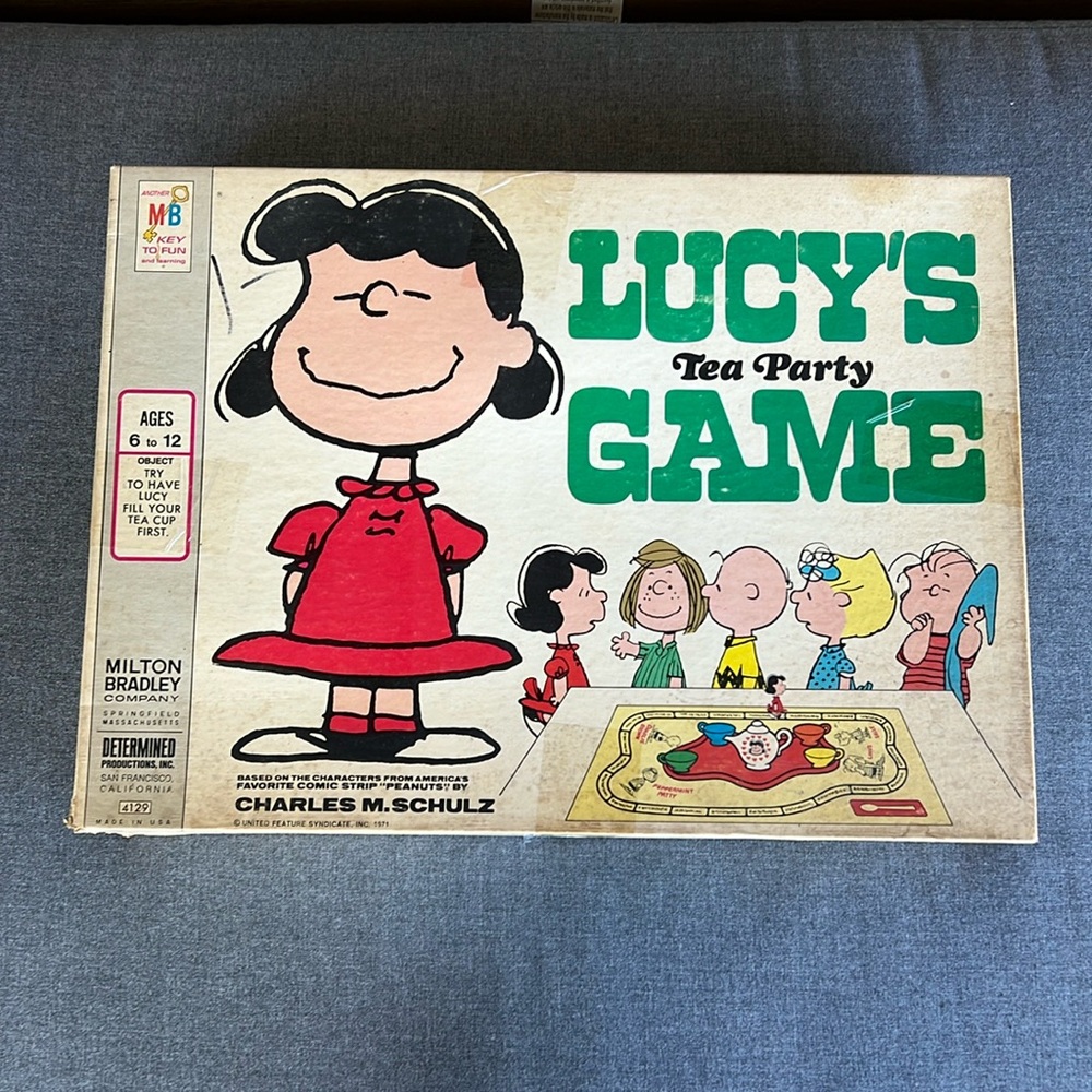 Lucy’s tea party vintage Milton Bradley game 1971